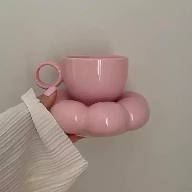 Luxury Coffee Creative Flower Cup Set